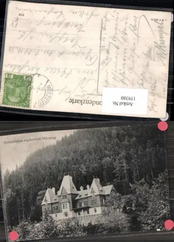 159380,Kaiserliches Jagdschloss Mürzsteg 1910