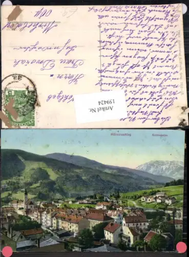 159424,Mürzzuschlag m. Schneealpe 1915