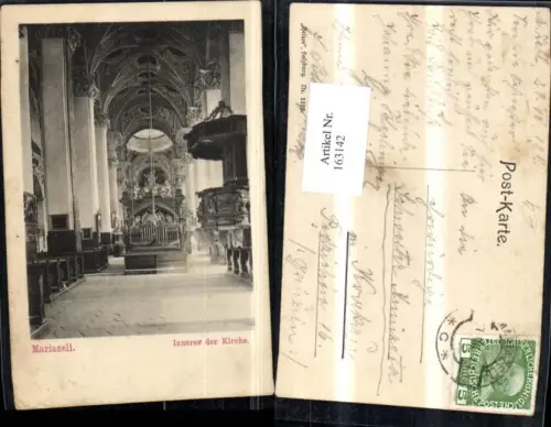163142,Mariazell Inneres d. Kirche Altar 1941