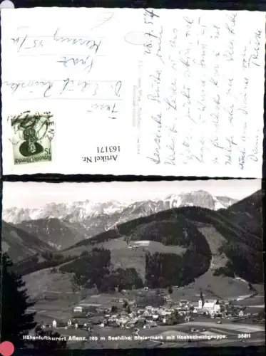 163171,Aflenz m. Hochschwabgruppe 1957