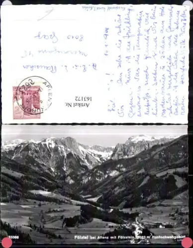 163172,Fölztal b. Aflenz m. Fölzstein Hochschwabgebiet 1966