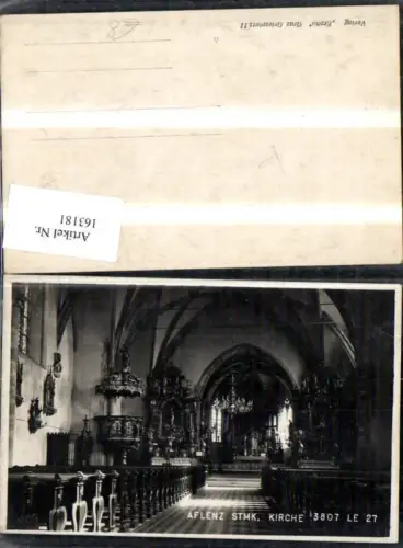 163181,Aflenz Kirche Innenansicht