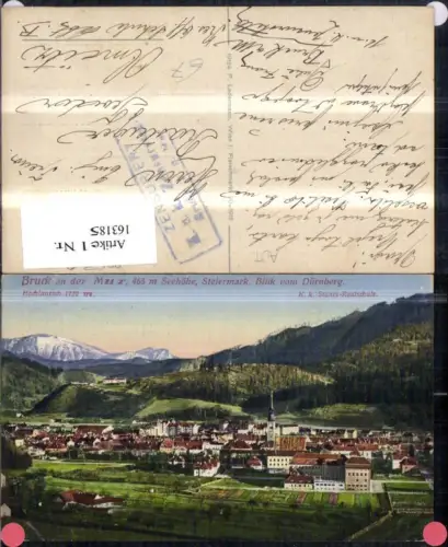 163185,Bruck a. d. Mur Blick v. Dürnberg