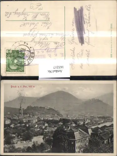 163217,Bruck a. d. Mur 1916 Feldpost Zensuriert K u k Militärzensur