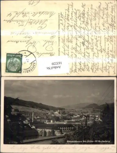 163220,Kapfenberg Gussstahlwerk Gebrüder Böhler AG 1938