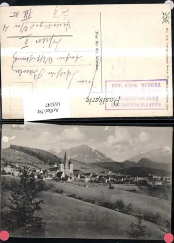 163247,Mariazell Stempel Hauptversammlung Österr. Polytechnischer Verein Wien 1909