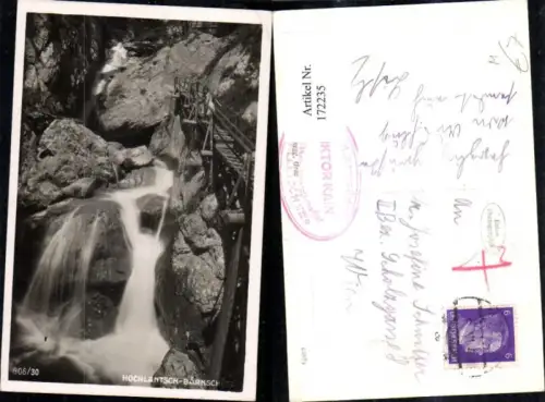 172235,Bärnschütz Bärenschutzklamm Hochlantsch b. Mixnitz Wasserfall Klettersteig