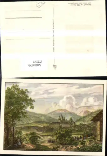 172297,Mariazell v. 100 Jahren Künstler Ak n. Einer alten Lithographie