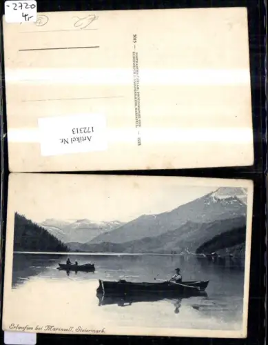 172313,Erlaufsee b. Mariazell Mitterbach a. Erlaufsee Ruderboot Boote Mann