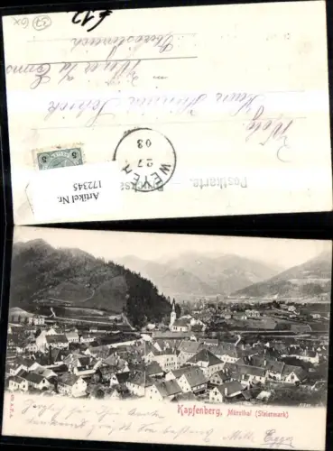 172345,Kapfenberg Mürztal Totale 1903