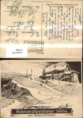 173000,Altenberg a. d. Rax Schneealpenhaus am Schauerkogel
