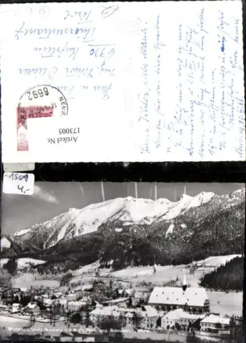 173005,Neuberg a. d. Mürz geg. Schneealpe Winter