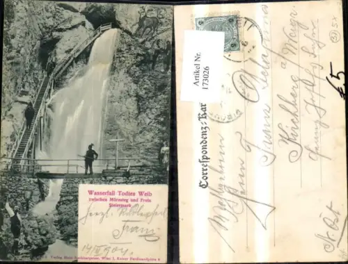 173026,Mürzsteg u. Frein Wasserfall Todtes Weib