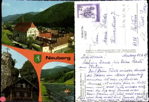 173027,Neuberg a. d. Mürz Totale Mehrbildkarte
