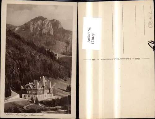 173028,Mürzsteg Jagdschloss Schloss