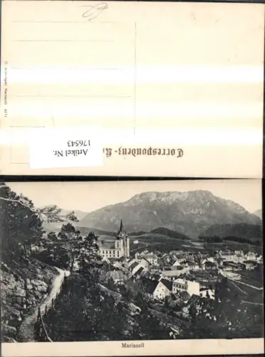176543,Mariazell Ansicht m. Wanderweg