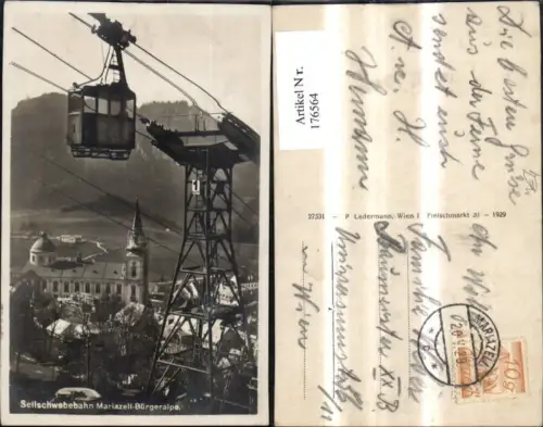 176564,Mariazell Bürgeralpe Seilschwebebahn Seilbahn Gondel