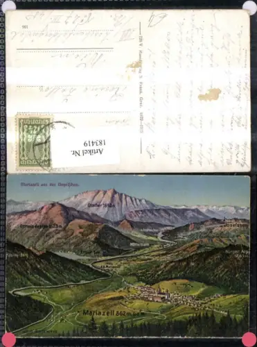 183419,Mariazell a. d. Vogelschau Lagekarte