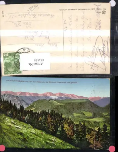 183424,Hochschwabgruppe v. d. Bürgeralpe b. Mariazell aus gesehen