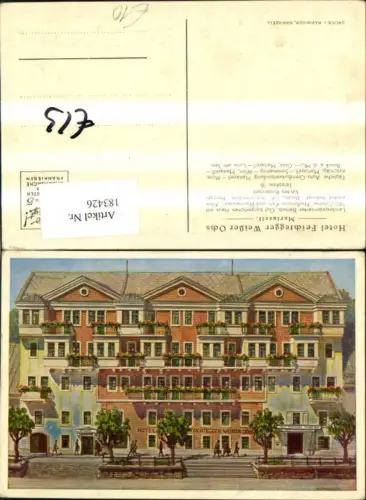 183426,Mariazell Hotel Feichtegger Weißer Ochs Künstler Ak