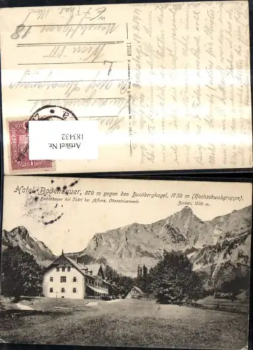183432,Hotel Bodenbauer geg. d. Buchbergkogel b. Thörl Aflenz Hochschwabgruppe