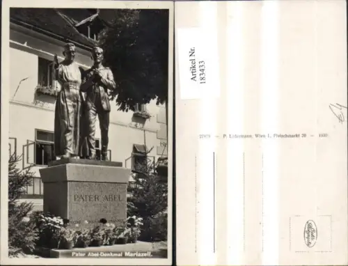 183433,Mariazell Pater Abel Denkmal Statue