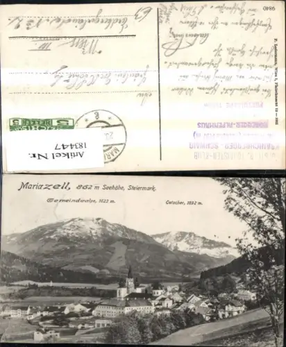 183447,Mariazell m. Gemeindealpe u. Ötscher