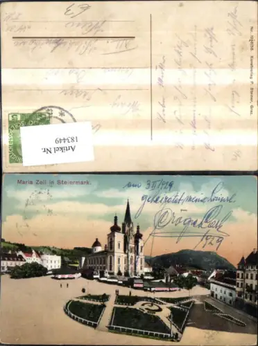 183449,Mariazell Hauptplatz Wallfahrtskirche Kirche
