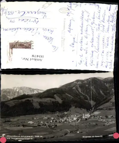 183478,Aflenz geg. Hochschwabgruppe Bürgeralpe m. Sessellift