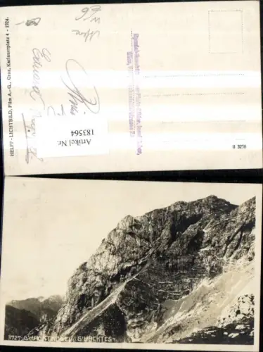 183564,Aflenz Foto Ak Das Gehackte Anstieg a. d. Hochschwab