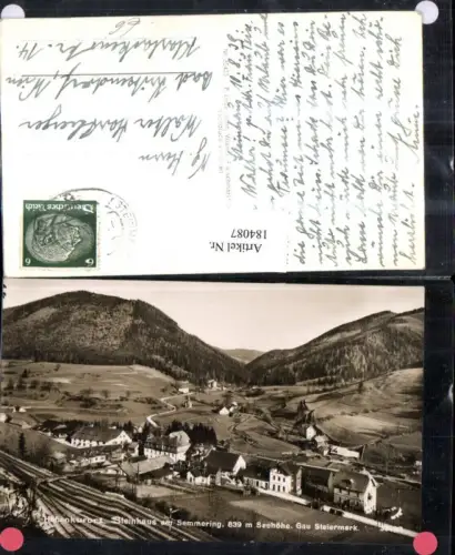 184087,Steinhaus a. Semmering Totale Gau Steiermark