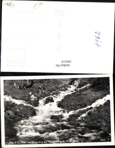 184119,Neuberg a. d. Mürz Die 7 Quellen im Karlgraben