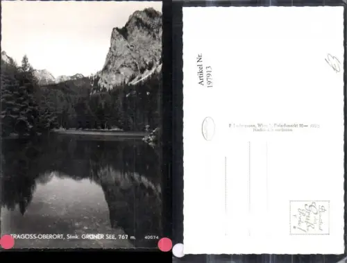 197913,Foto Ak Tragöss Grüner See