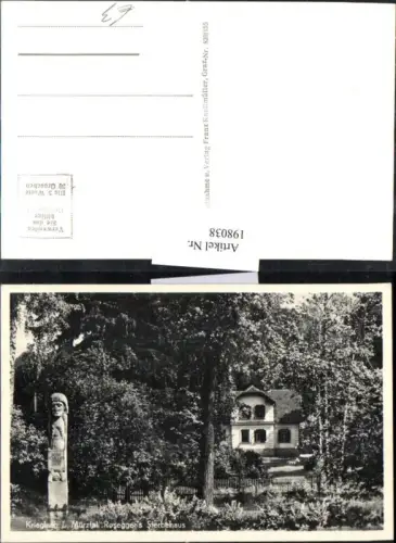 198038,Krieglach i. Mürztal Roseggers Rosegger Sterbehaus