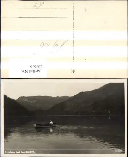 209636,Erlaufsee See b. Mariazell Boot Ruderboot