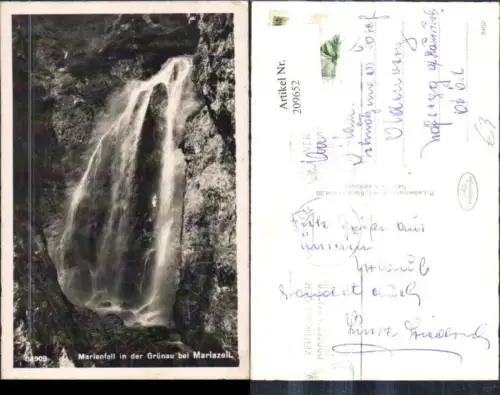 209652,Marienfall i. d. Grünau b. Mariazell Wasserfall
