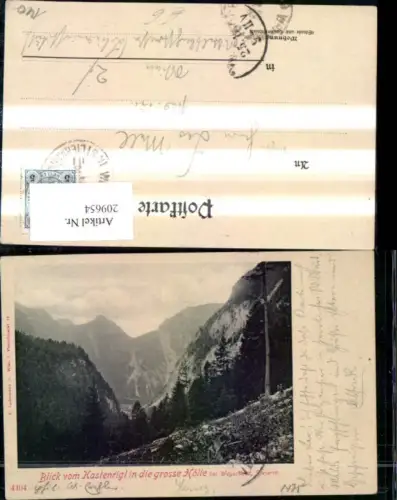 209654,Blick v. Kastenrigl i. d. große Hölle b. Wegscheid Partie