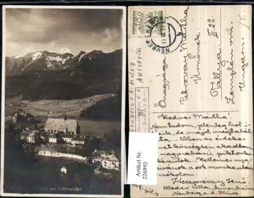 226992,Neuberg a. d. Mürz m. Schneealpe Kirche