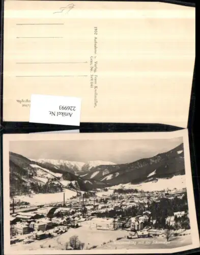 226993,Mürzzuschlag Totale m. d. Schneealpe Winterbild
