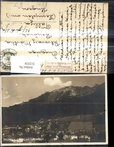 212528,Neuberg a. d. Mürz m. Schneealpe