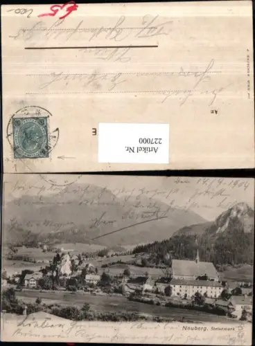 227000,Neuberg a. d. Mürz Teilansicht Kirche