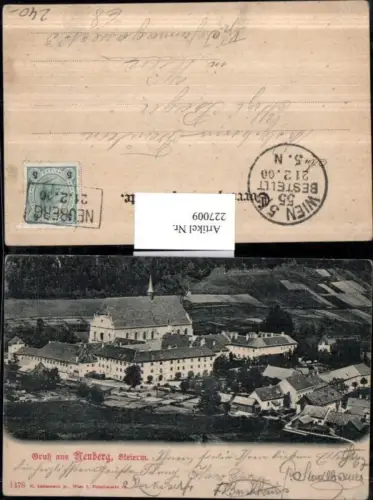 227009,Gruß aus Neuberg a. d. Mürz Kirche Kastenstempel