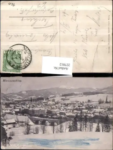 227012,Mürzzuschlag Totale Winterbild