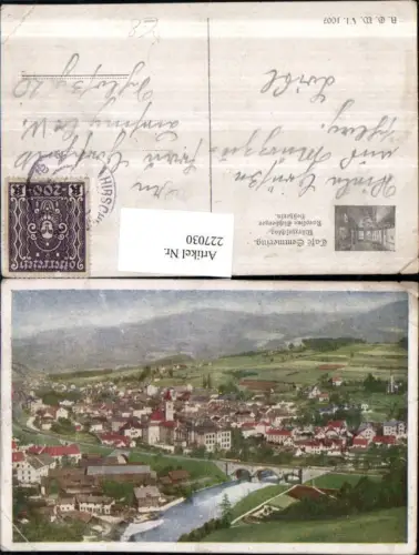 227030,Künstler AK Mürzzuschlag Totale