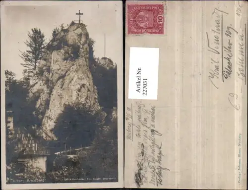 227031,Neuberg a. d. Mürz Kreuzberg Felsen Kreuz