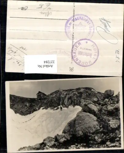 227284,Hochschwab Ferdinand Fleischer-Hütte Berghütte b. Aflenz