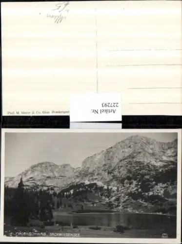 227293,Hochschwab Sackwiesensee See Bergkulisse b. Aflenz
