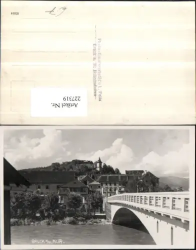227319,Bruck a. d. Mur Partie Brücke