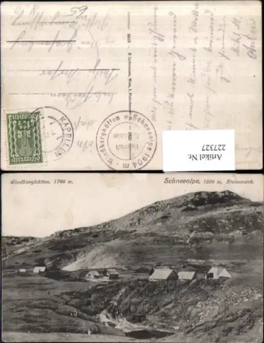 227327,Schneealpe Windberghütten Berghütten b. Kapfenberg