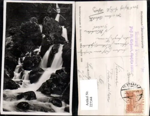 227344,Hochlantsch Bärnschützparie Klamm b. Mixnitz Wasserfall